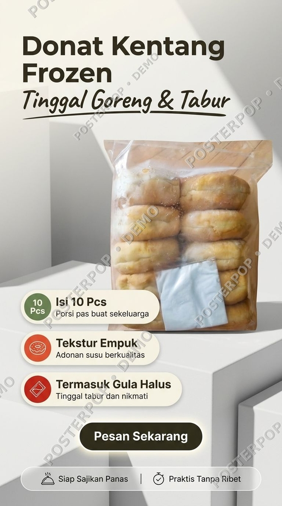 Donat Kentang Frozen
